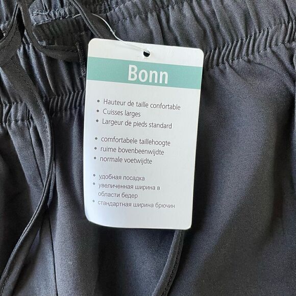Bonn NWT Lightweight Elastic Waistband Casual Black Leisure Pants Women’s 16P - Picture 8 of 9